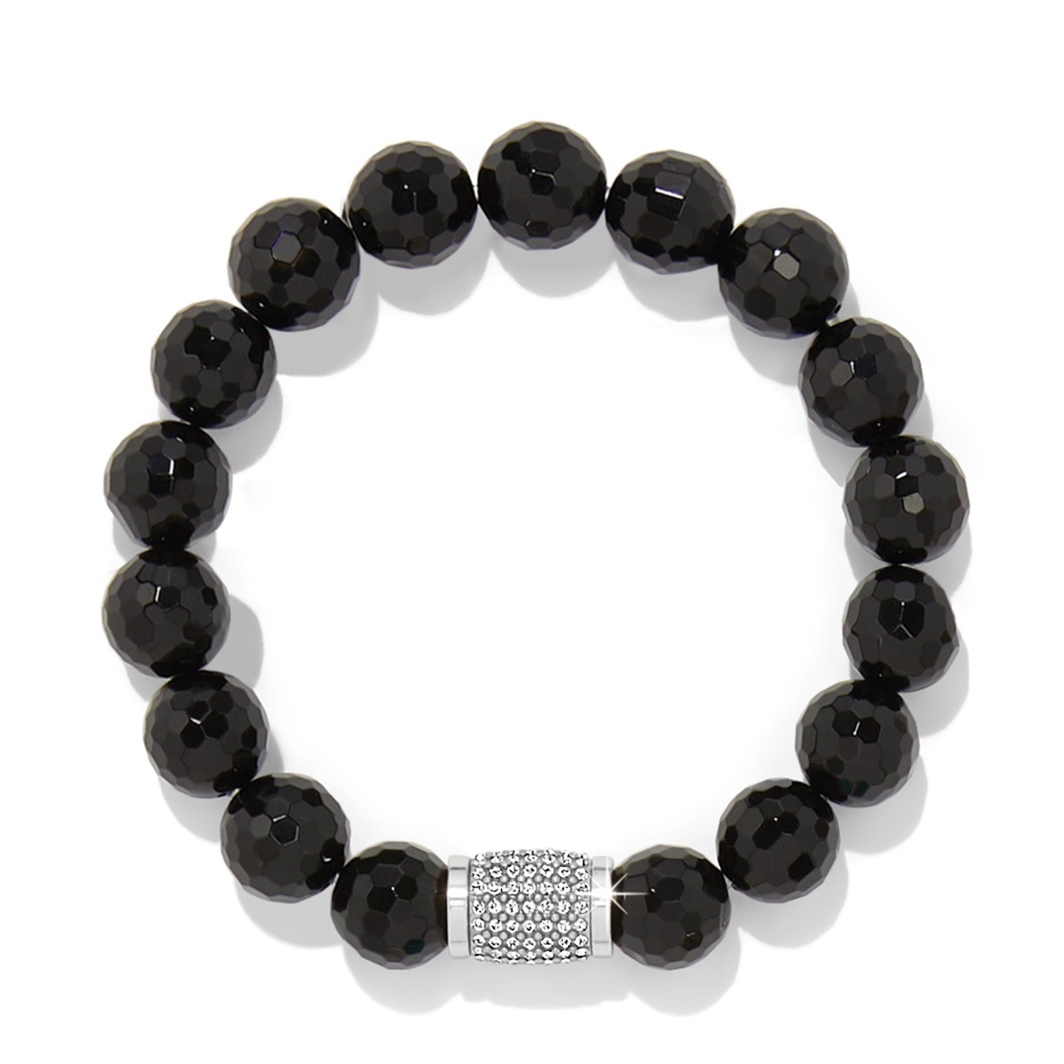 Brighton Meridian Solis Black Bead Stretch Bracelet
