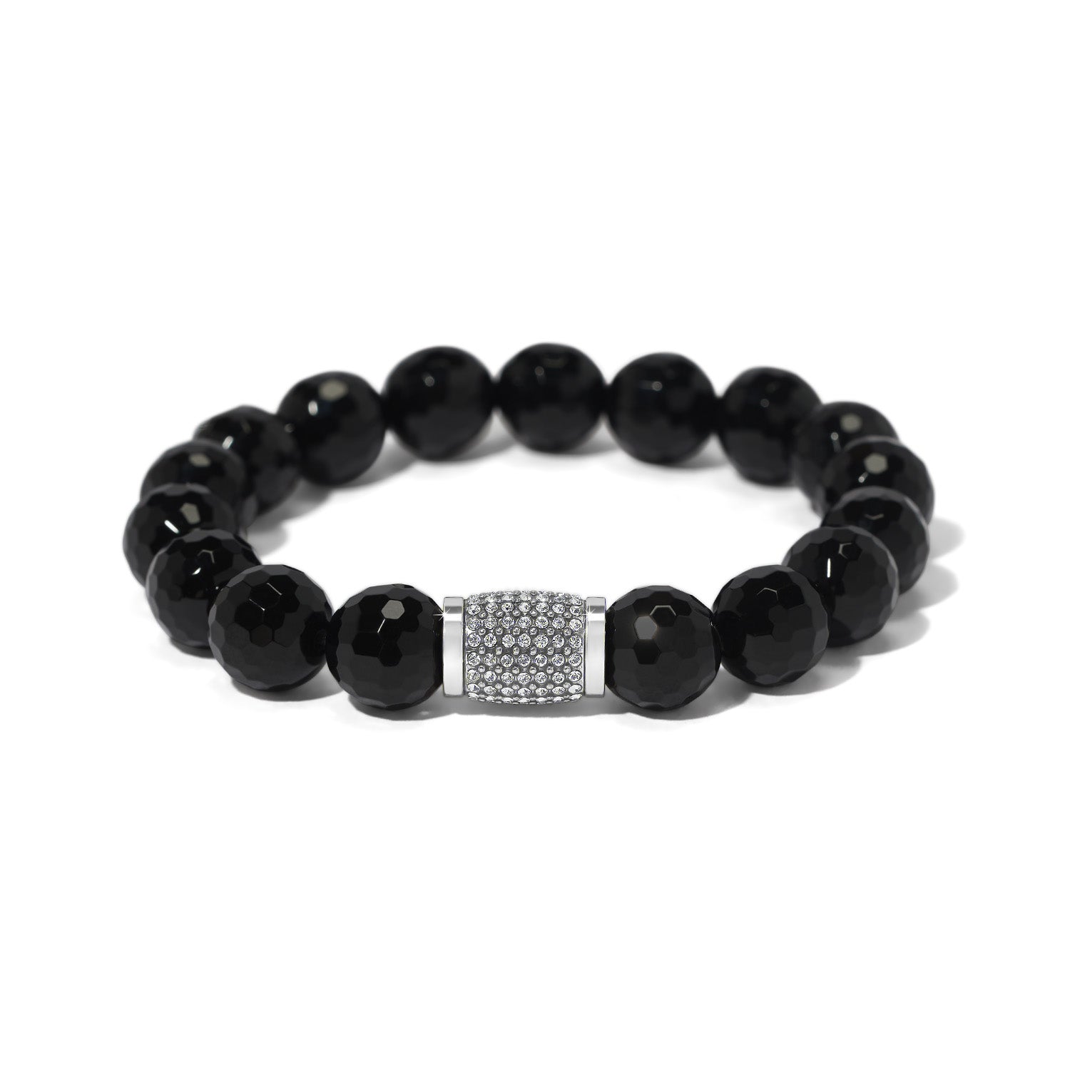 Brighton Meridian Solis Black Bead Stretch Bracelet