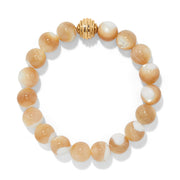 Brighton Contempo Nuevo Rosado Mother of Pearl Bead Stretch Bracelet