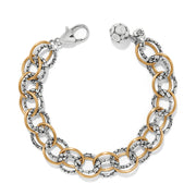 Brighton Pebble Two-Tone Link Bracelet