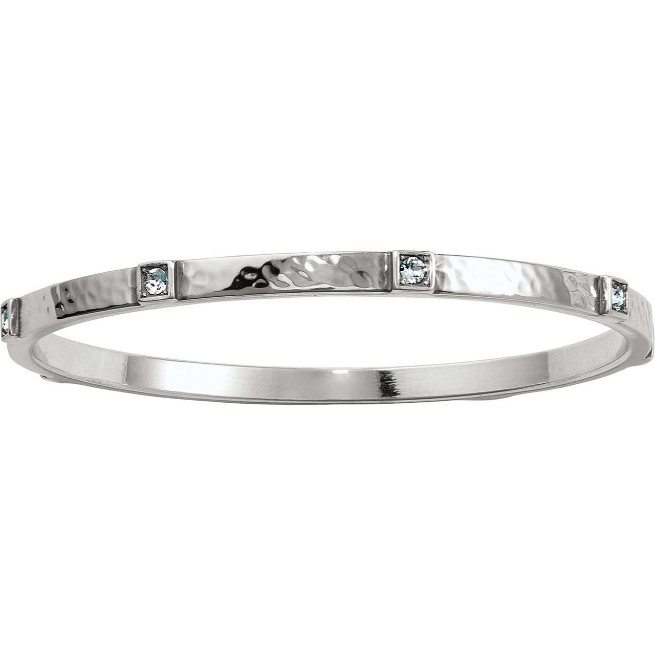 Brighton Meridian Zenith Station Bangle (JF5031)(Silver Stone)