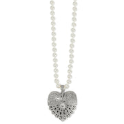 Brighton Mumtaz Pearl Heart Long Necklace (JL2652)