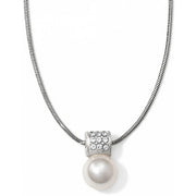 Brighton Meridian Petite Pearl Necklace (SLV)