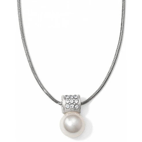 Brighton Meridian Petite Pearl Necklace (JL4442) SLV