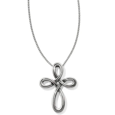 Brighton Interlok Petite Cross Necklace (JL8490)