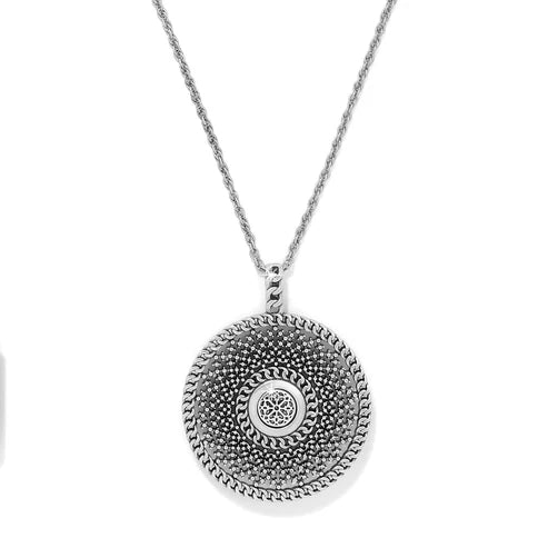 Brighton Ferrara Segreta Medallion Two Tone Necklace
