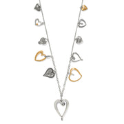 Brighton One Heart Two-Tone Large Long Necklace
