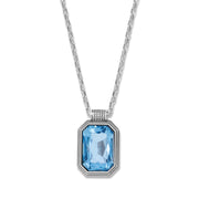 Brighton Aurora 67 Silver Aqua Necklace