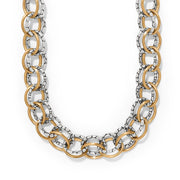 Brighton Pebble Two Tone Link Necklace