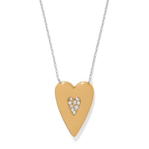 Brighton Love Messages Love Finds A Way Reversible Necklace (SLV/GLD/MULTI)