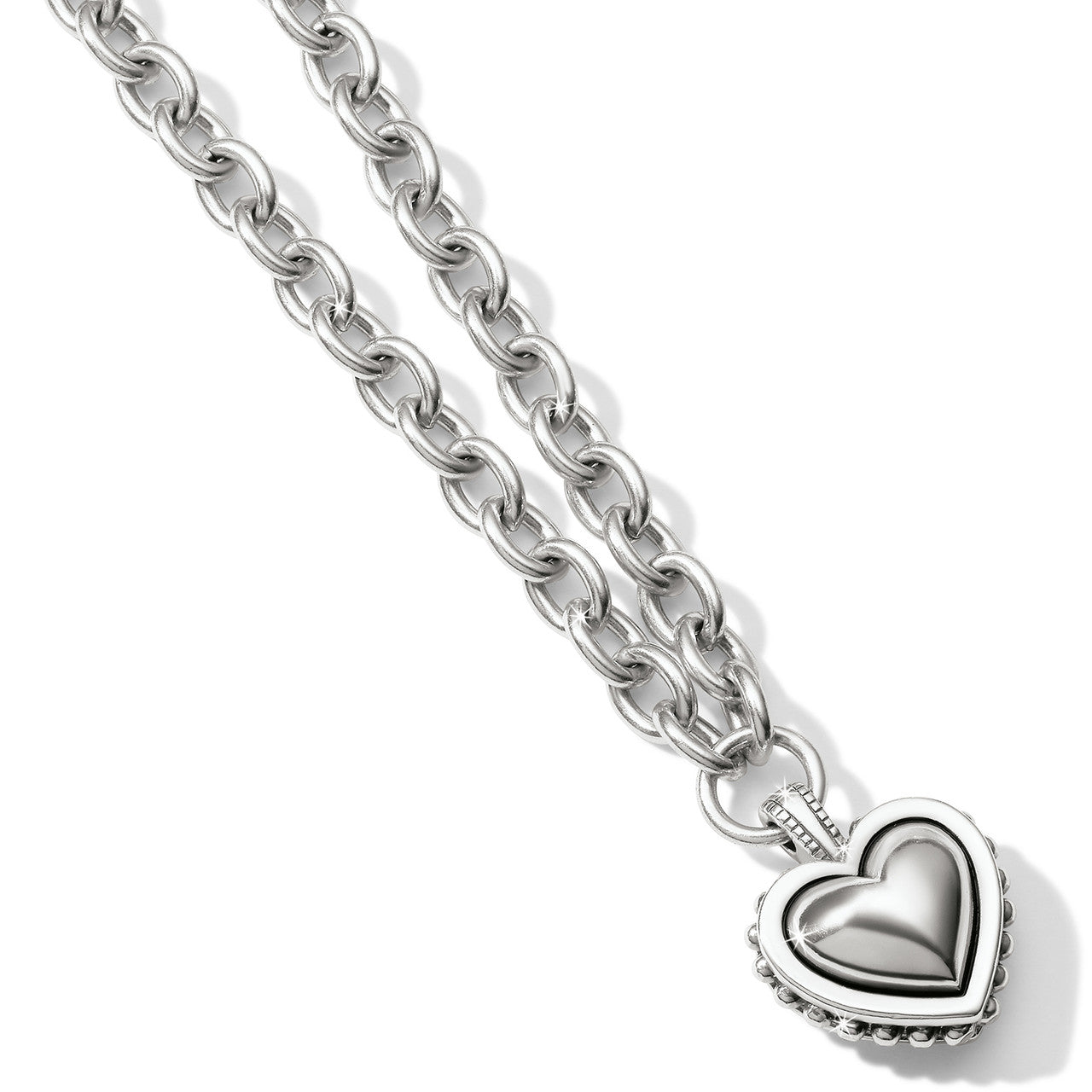 Brighton Pretty Tough Bold Heart Necklace (JM6670)