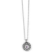 Brighton Pebble Dot Medali Petite Tanzanite Necklace (JM671J)