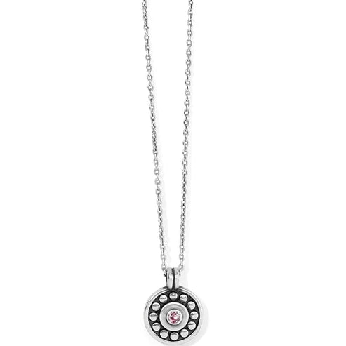 Brighton Pebble Dot Medali Petite Light Rose Necklace (JM671F)
