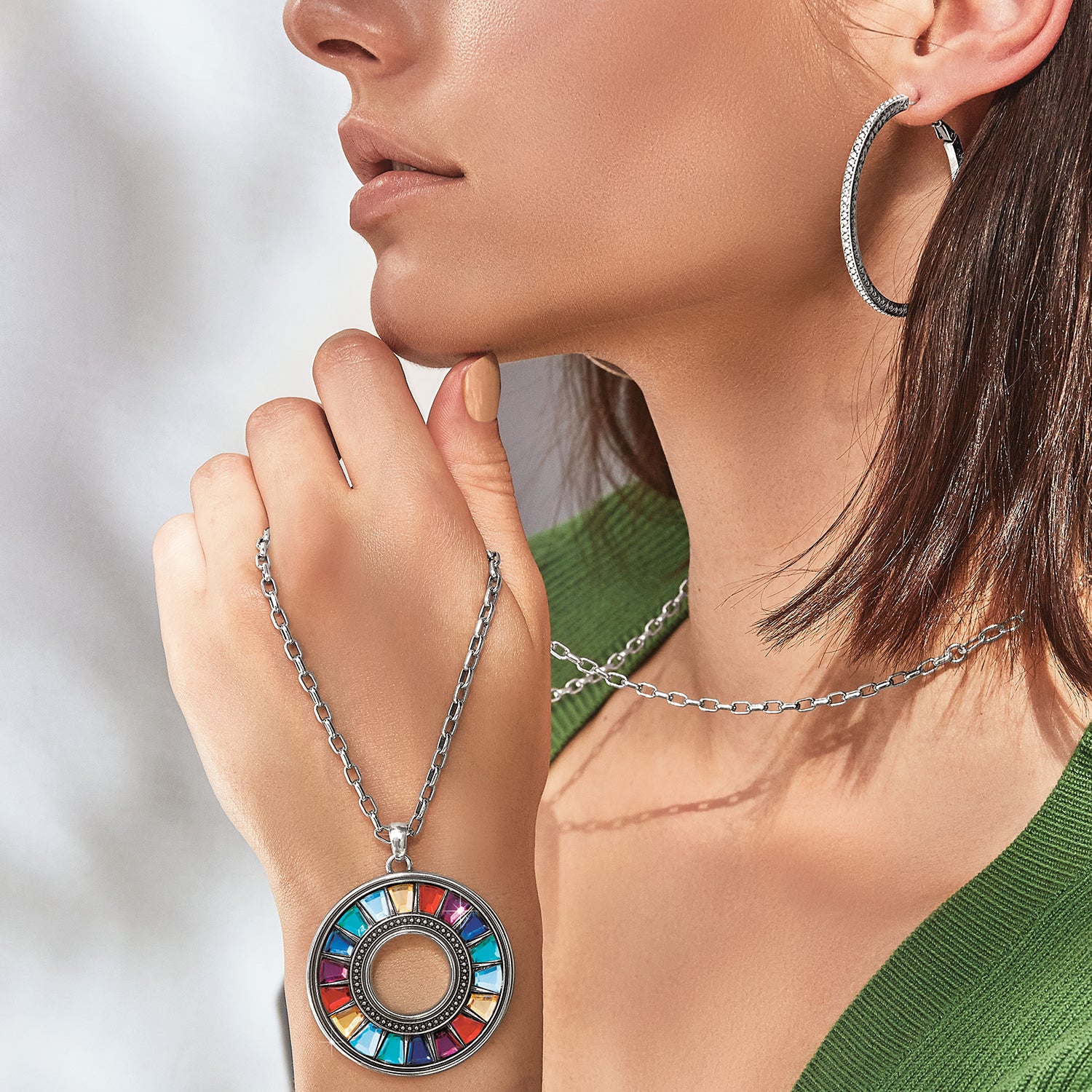 Brighton Bellissima Gems Large Necklace (SLV/MULTI)