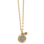 Brighton Ferrara Two Tone Luce Small Pendant Necklace (JM7440)