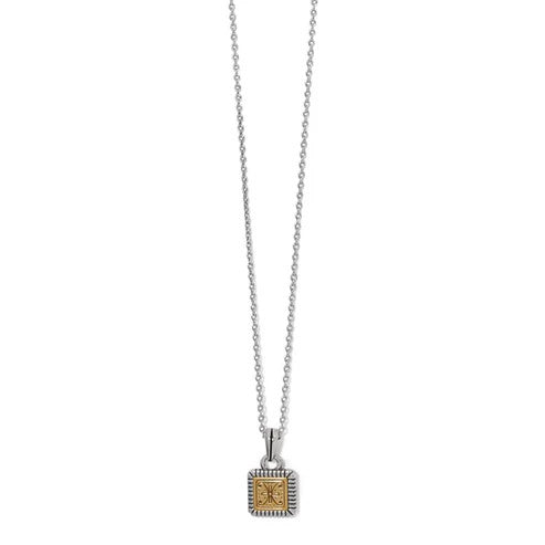 Brighton Mosaic Mini Tile Reversible Two Tone Necklace