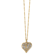 Brighton Trust Your Journey Gold Heart Necklace JM7490