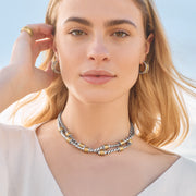 Brighton Meridian Geo Two Tone Necklace