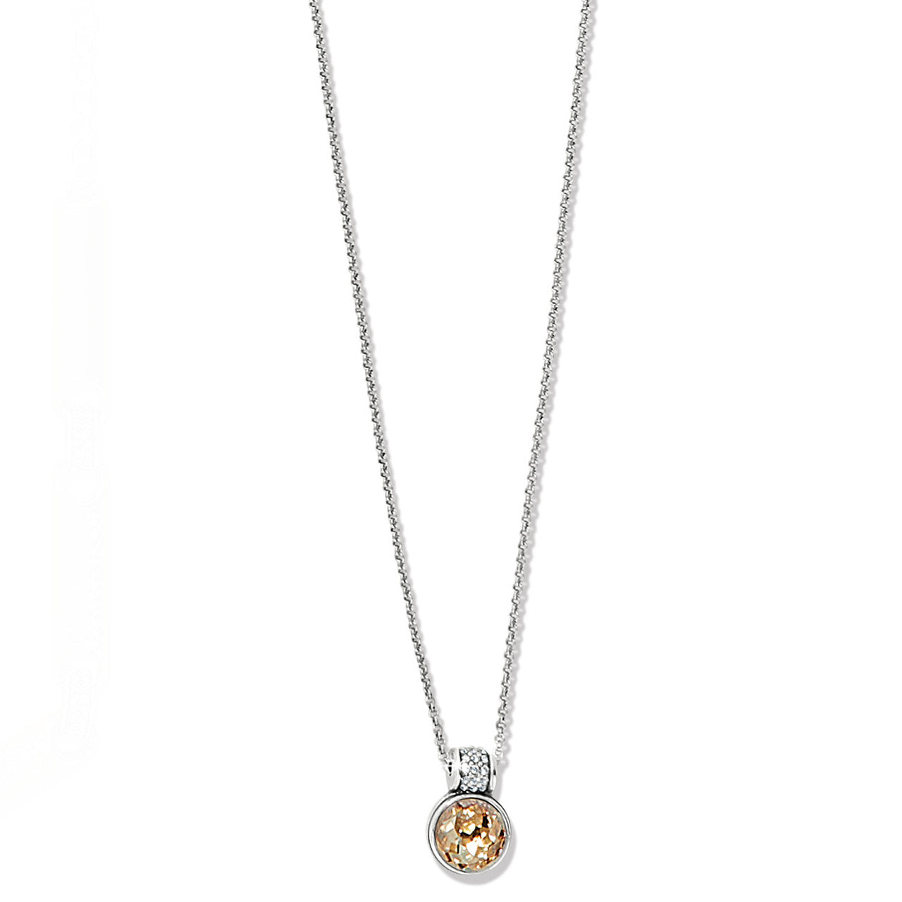 Brighton Meridian Aurora Petite Necklace (JM7550)(Silver Golden)