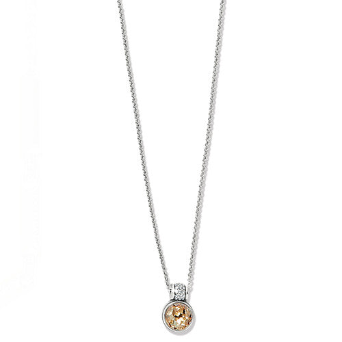 Brighton Meridian Aurora Petite Necklace (JM7550)(Silver Golden)