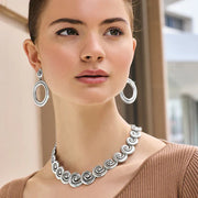 Brighton Contempo Moda Swirl Necklace (SLV)