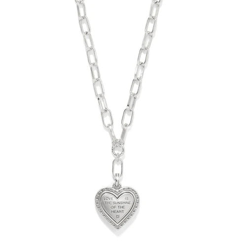 Brighton Mosaic Heart Two Tone Necklace (JM7612)