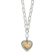 Brighton Mosaic Heart Two Tone Necklace (JM7612)