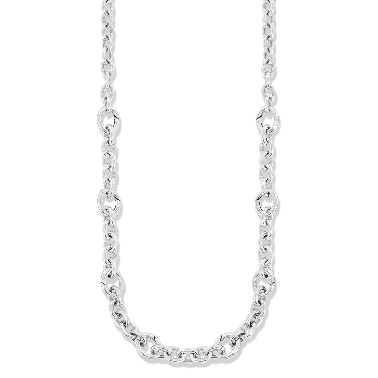 Brighton Luxe Link Charm Holder Necklace (SLV)