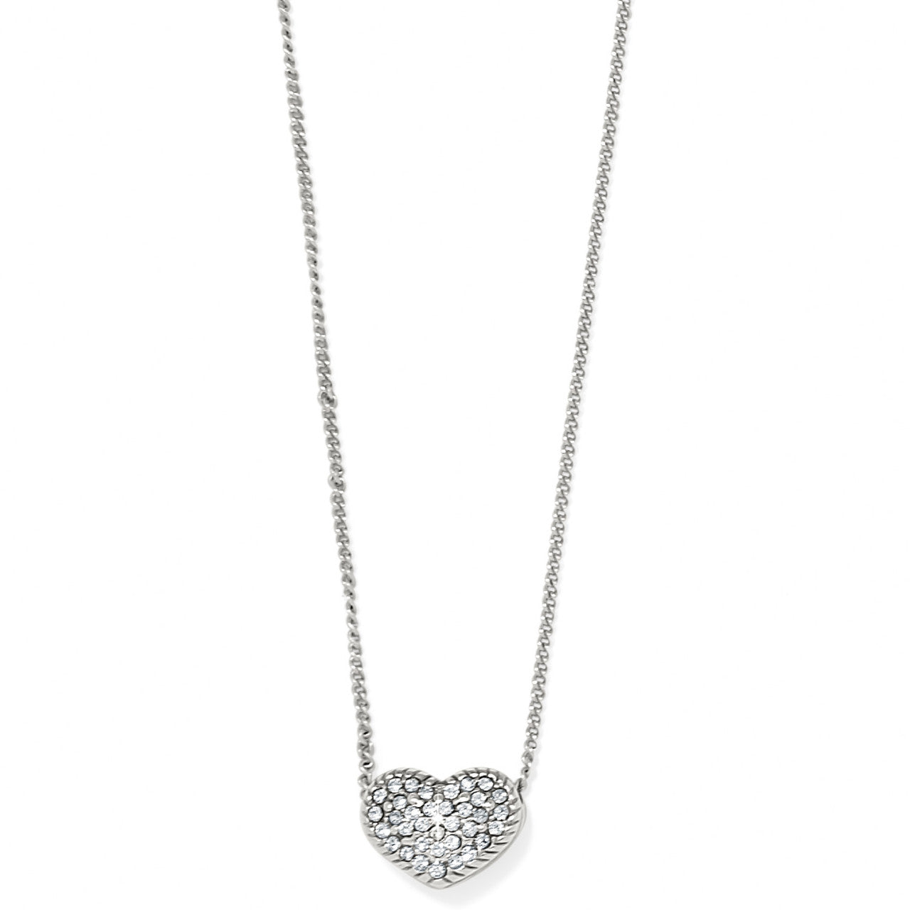 Brighton Illumina Celeste Heart Petite Necklace (SLV)