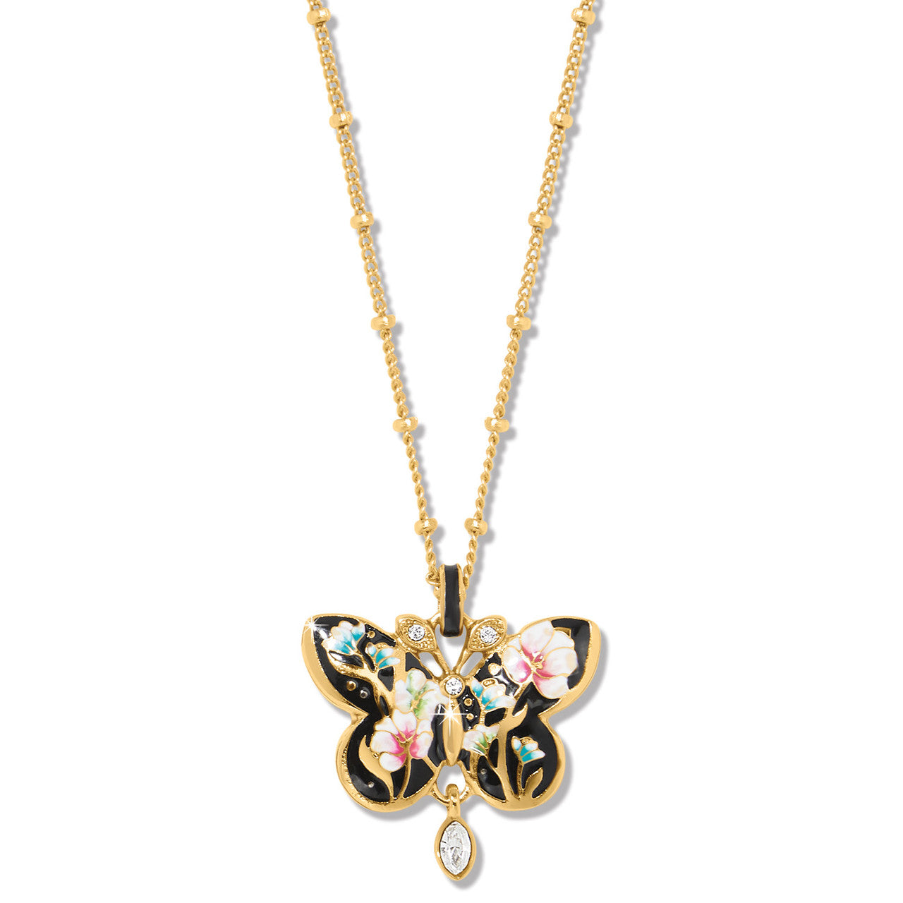Brighton Botanique Butterfly Gold Petite Necklace