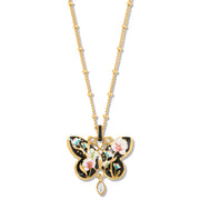 Brighton Botanique Butterfly Gold Petite Necklace