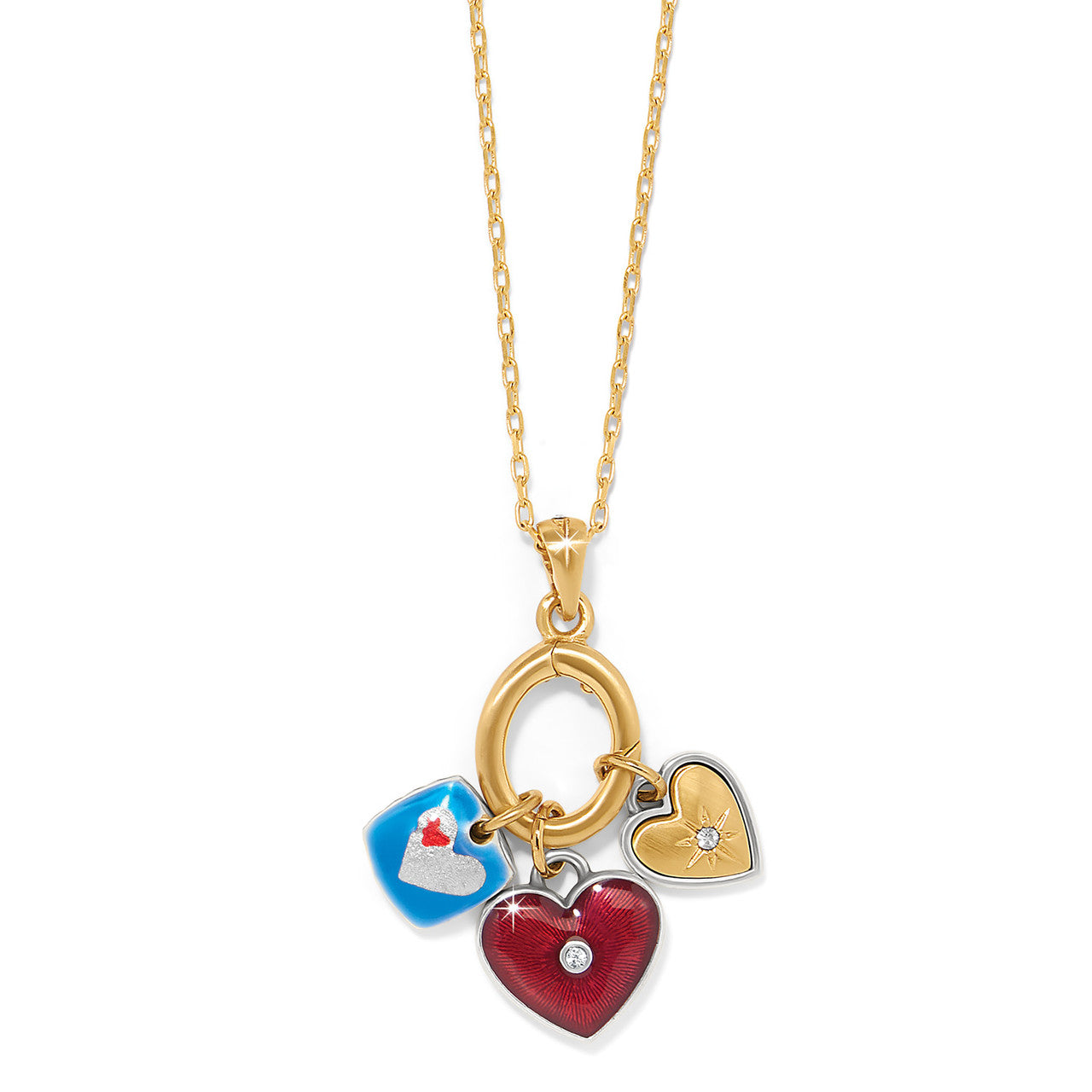 Brighton One Heart Charm Necklace (JM7687)