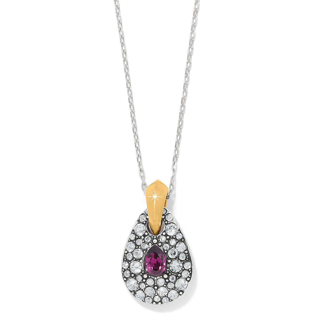Brighton Mystery of Love Two-Tone Amethyst Necklace