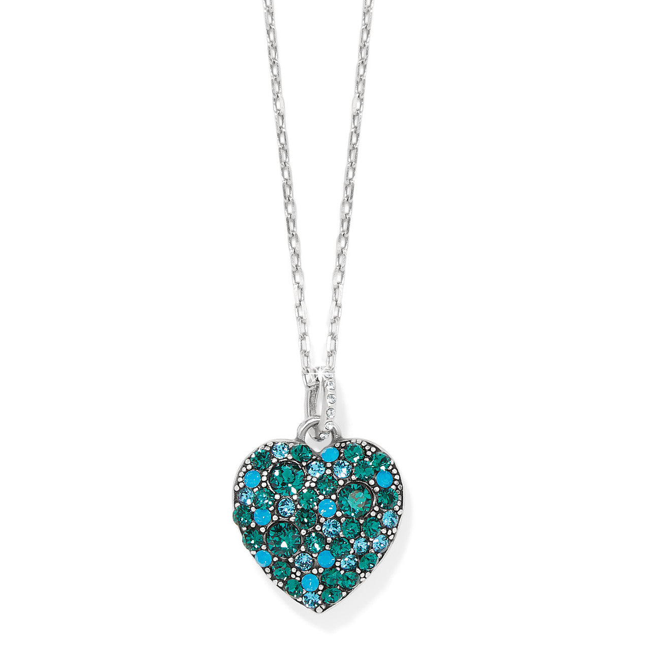 Brighton Sweet Love Emerald Necklace (SLV)
