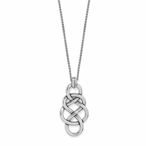 Brighton Interlock Braid Pendant Silver Necklace (JM7729)