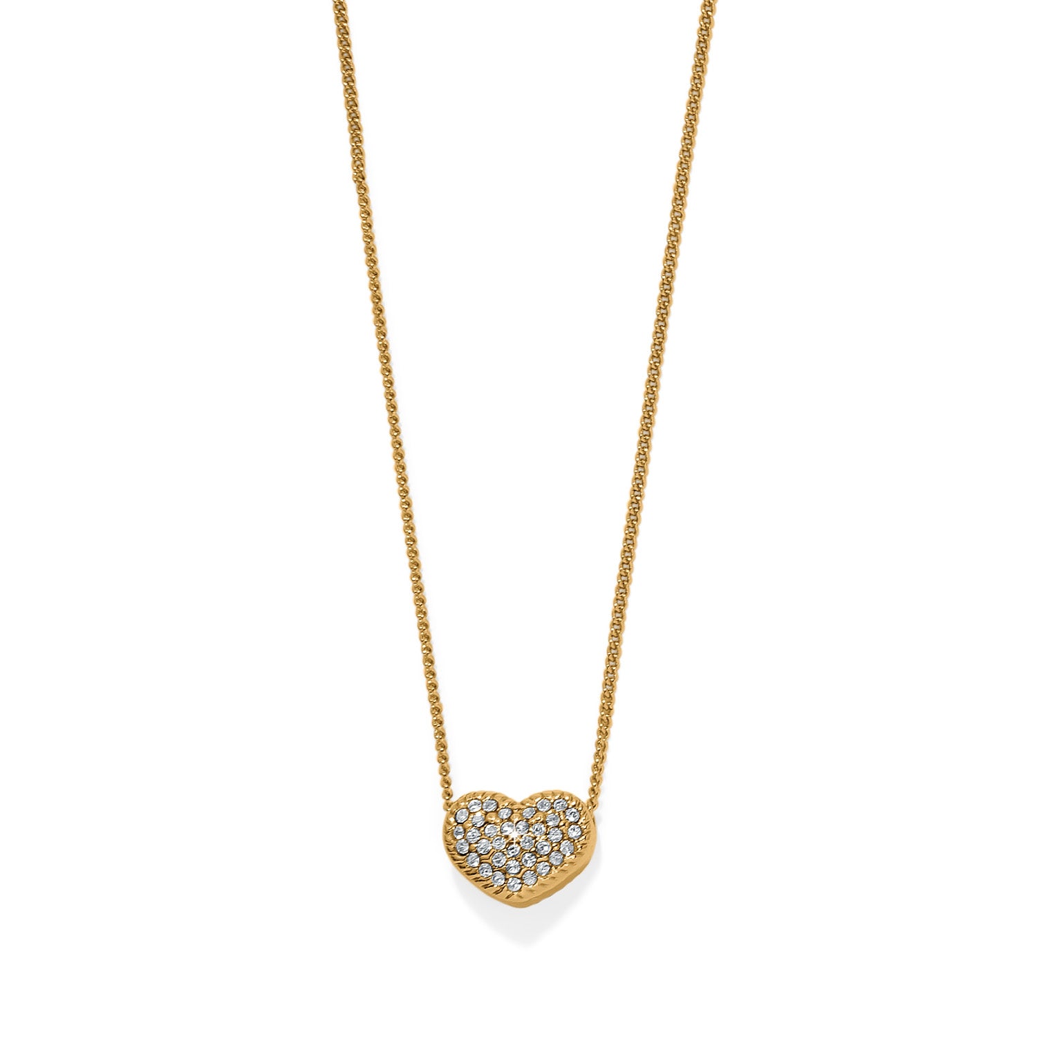 Brighton Illumina Celeste Heart Petite Necklace (GLD)