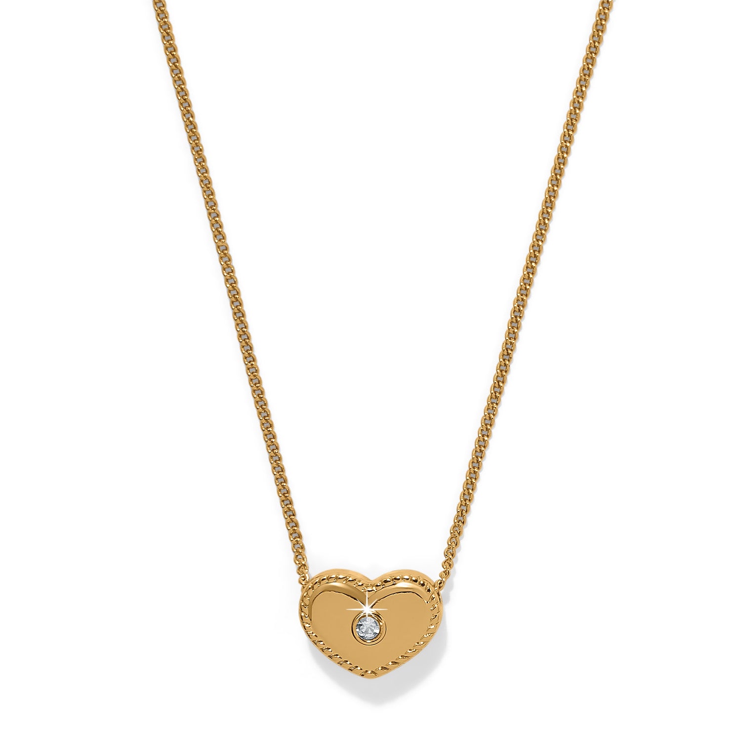 Brighton Illumina Celeste Heart Petite Necklace (GLD)