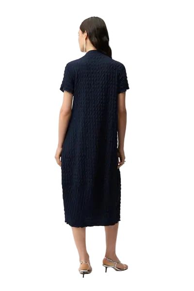 Joseph Ribkoff Casual Midi Zip  front Dress (261064)(Black)