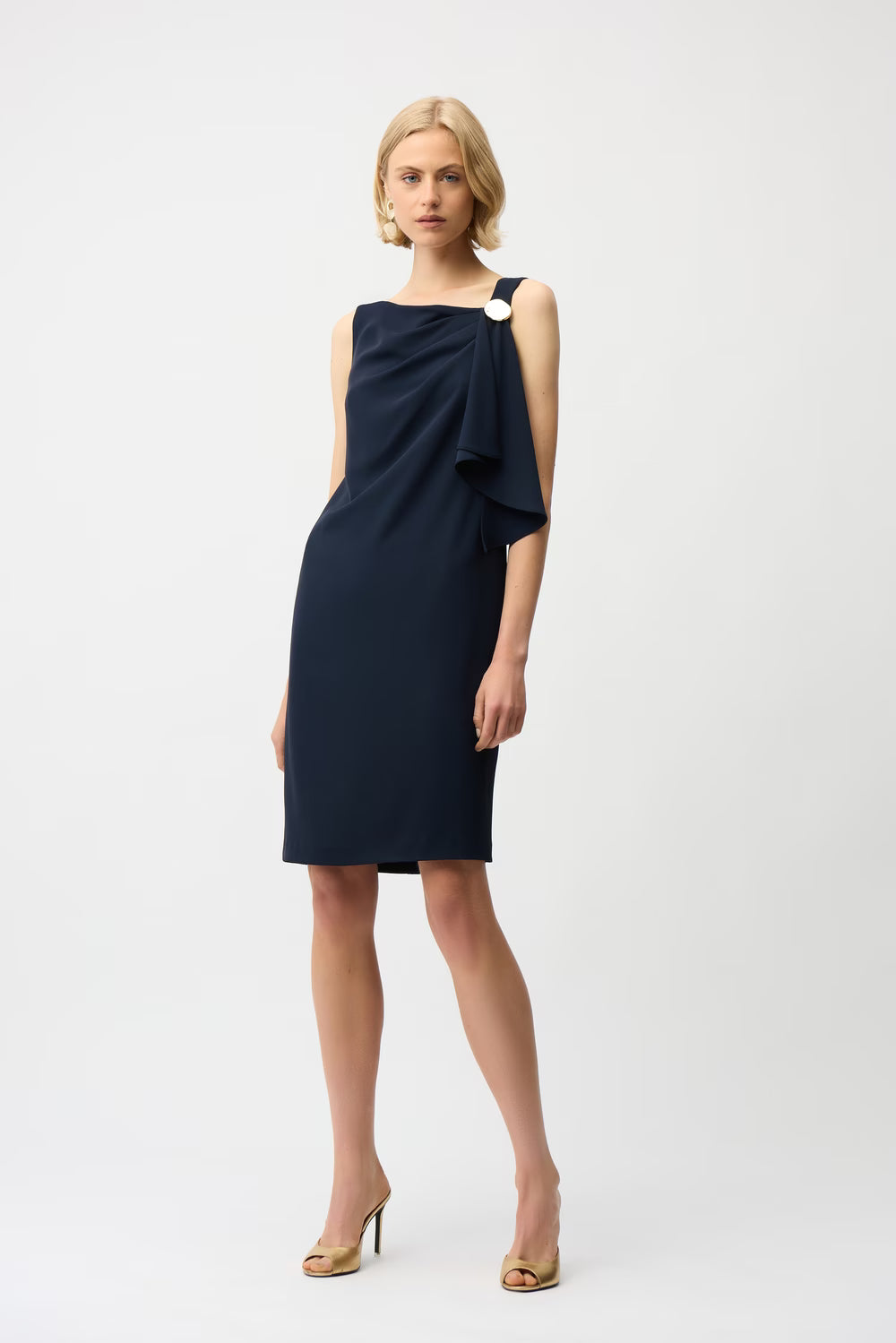 Joseph Ribkoff Sheath Knee-length Dress Style (261134)(Midnight Blue)