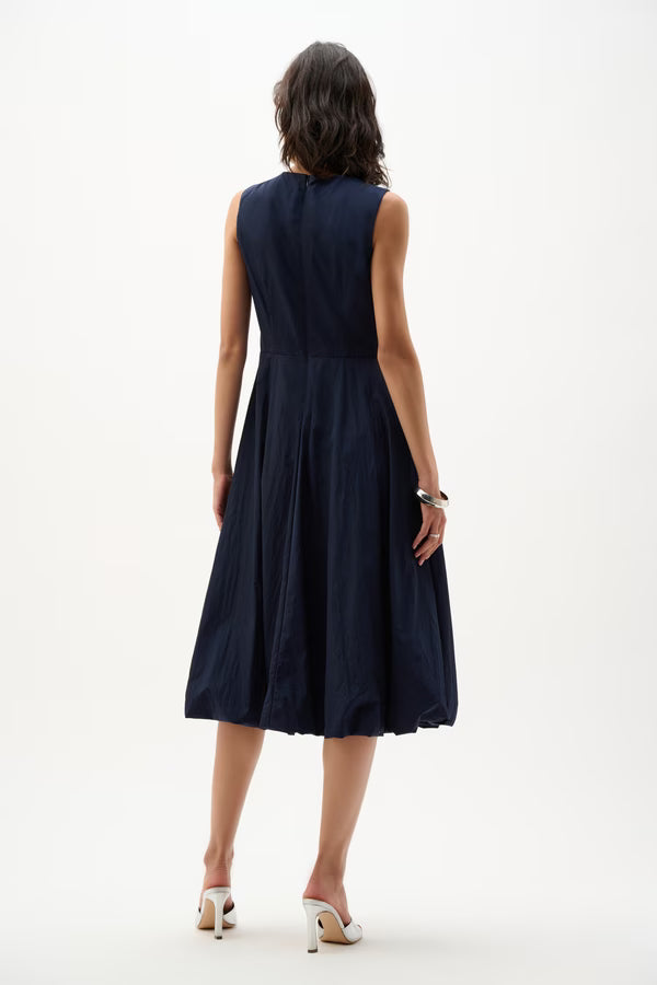 Joseph Ribkoff Solid Sleeveless A-line Dress (Midnight Blue)(262115)