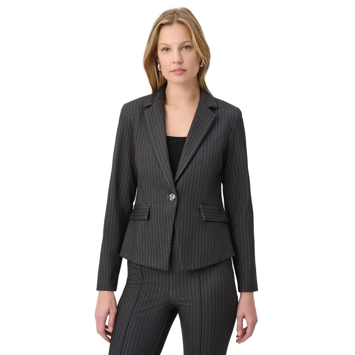 Joseph Ribkoff One button blazer (264151)(size 14)( Grey)