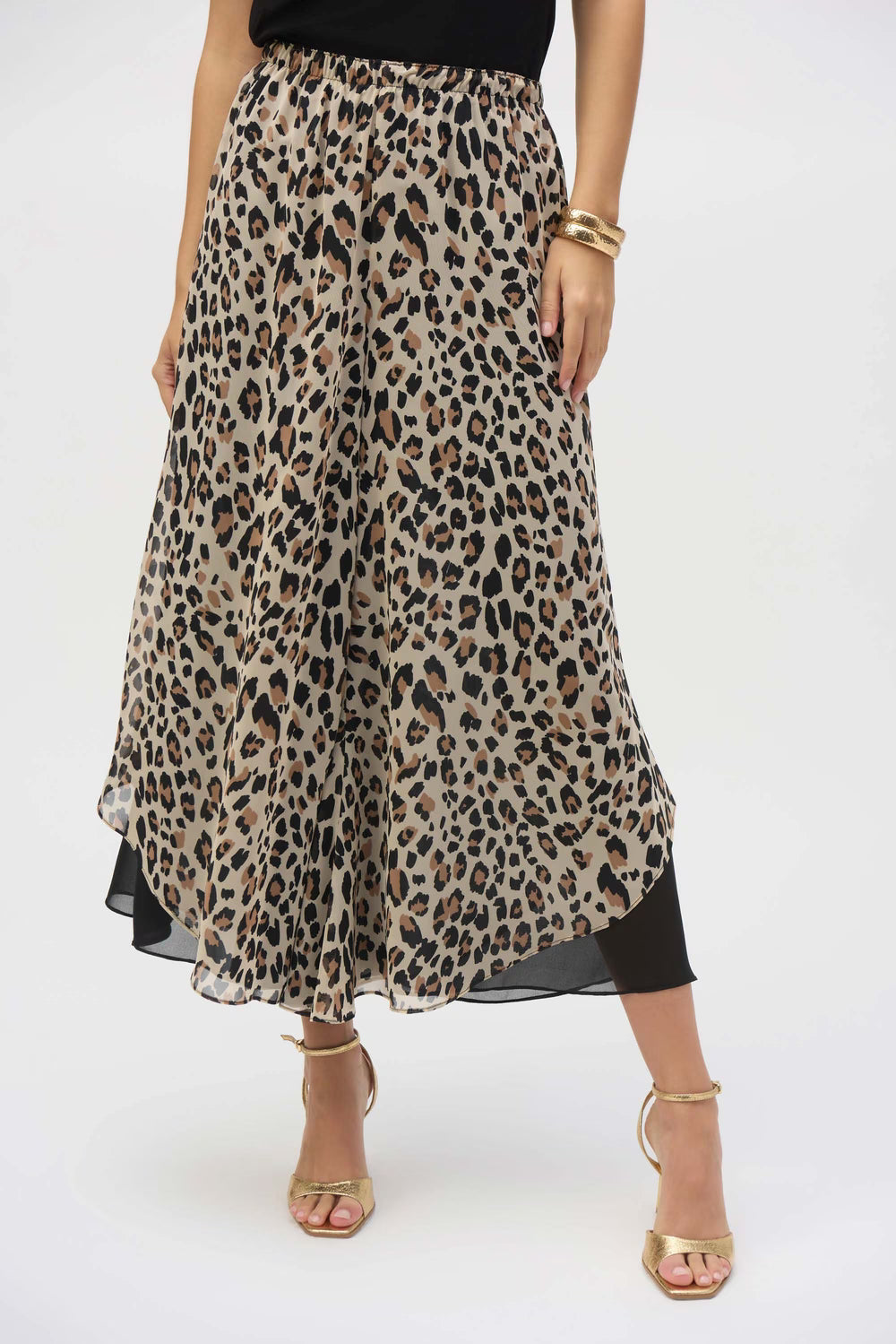 Joseph Pant Animal Print Reversible  wide Leg Coulotte Pant ( 252156)