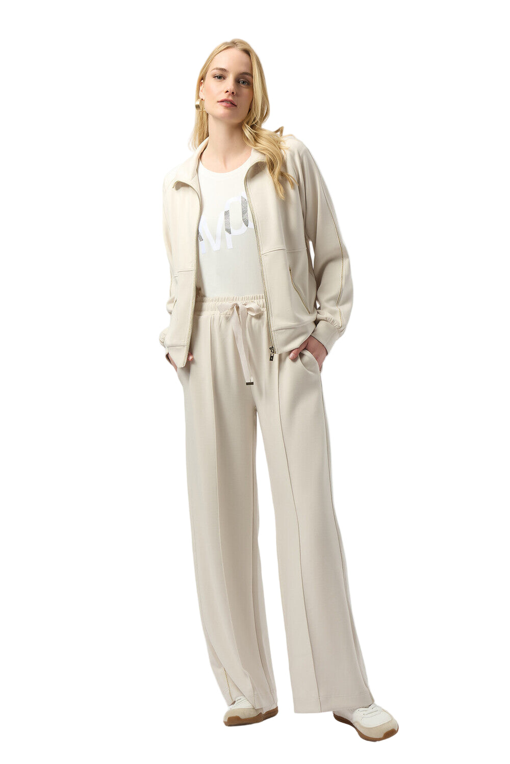 Joseph Ribkoff Relaxed Full length Knit Pant (254960-4457)(Birch)