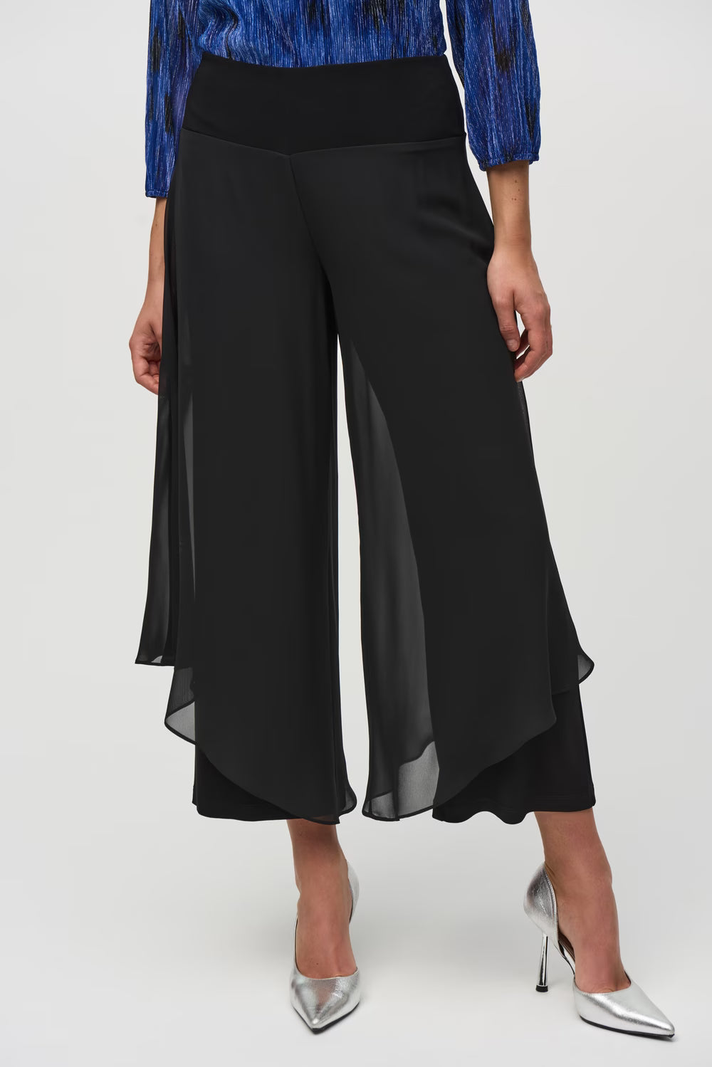 Joseph Ribkoff Wide-leg Trousers With Elastic Waistband (244208)(Black)