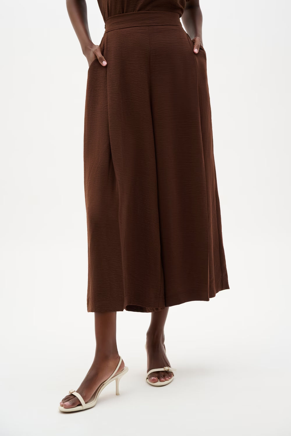 Joseph Ribkoff Straight Leg Black Pant (262196)(Mahogany)