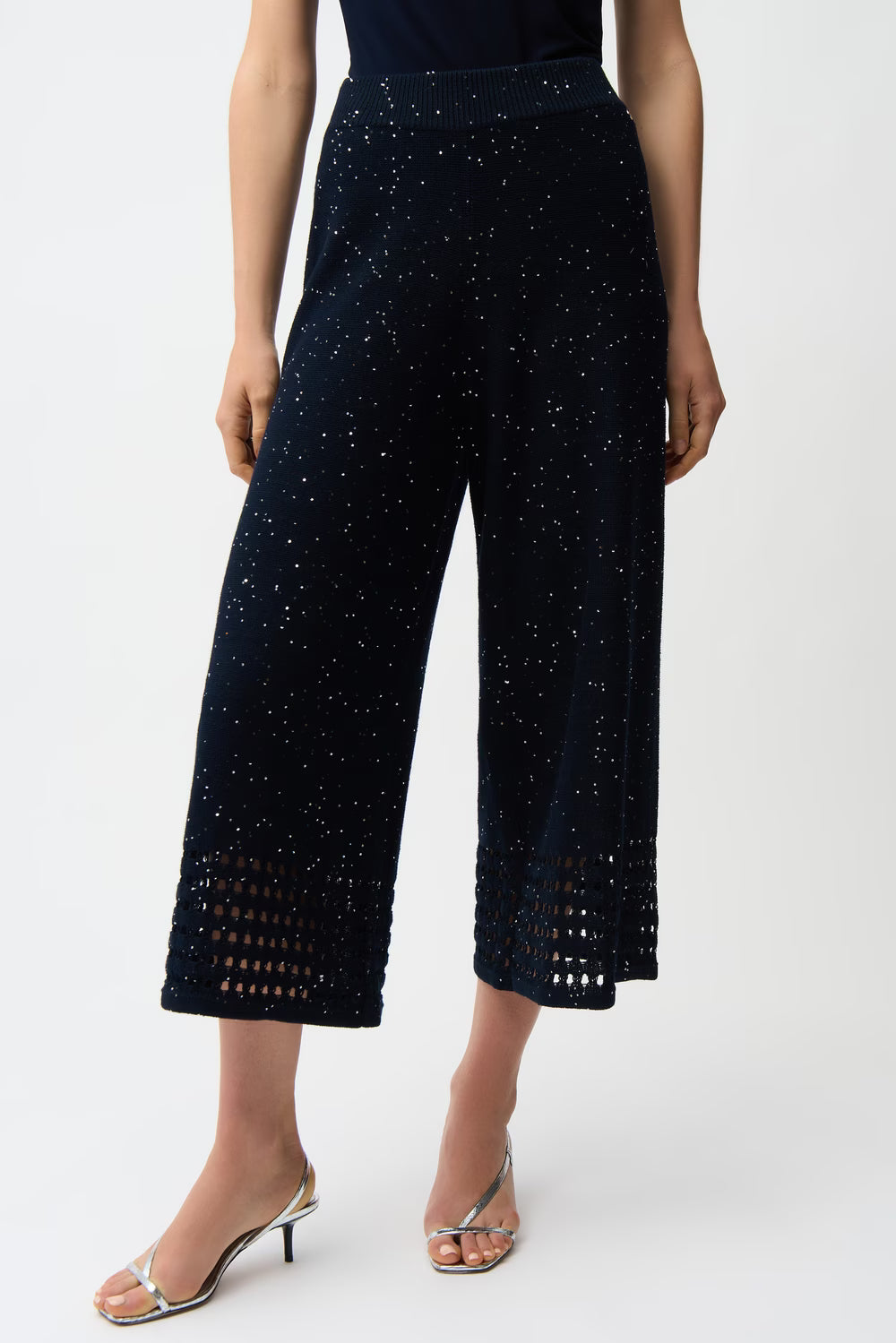Joseph Ribkoff Embellished  Pant (261975)(Midnight Blue)
