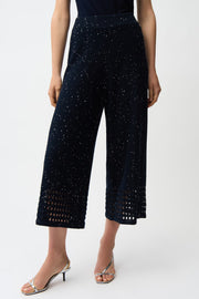 Joseph Ribkoff Embellished  Pant (261975)(Midnight Blue)