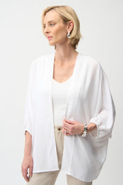 Joseph Ribkoff Open Front Cardigan (White)
