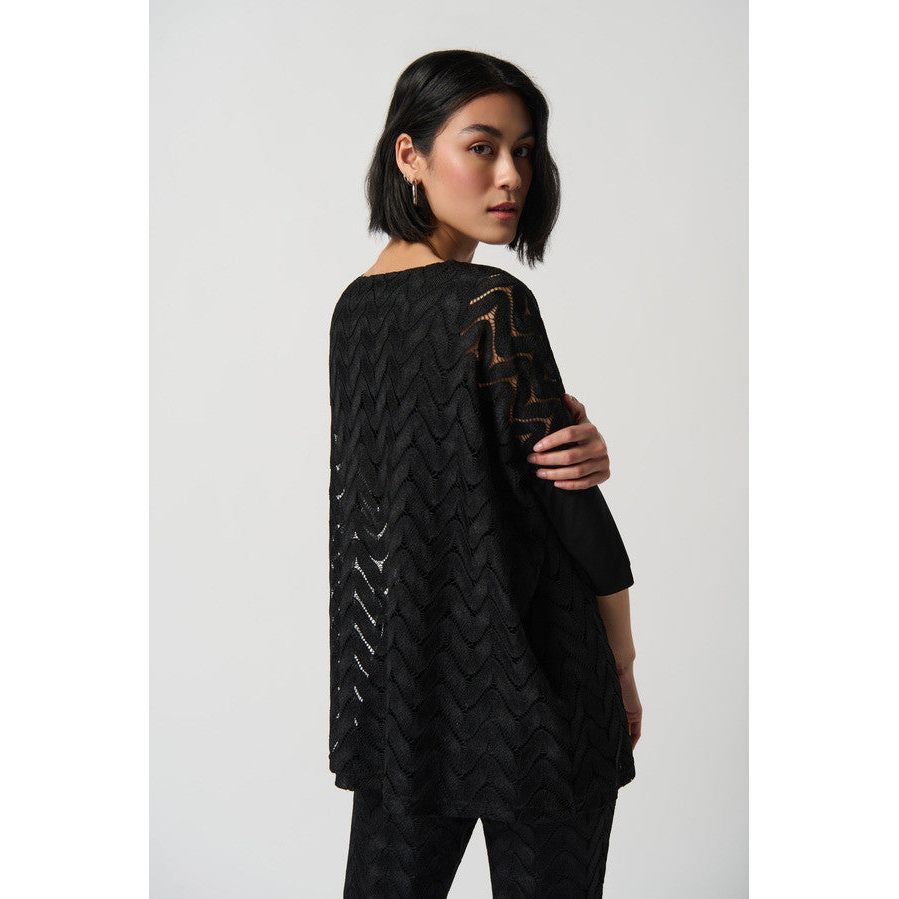 Joseph Ribkoff Woven Texture Tunic (234232-11) BLK