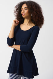 Joseph Ribkoff  Solid Tunic (251969)(Midnight Blue)